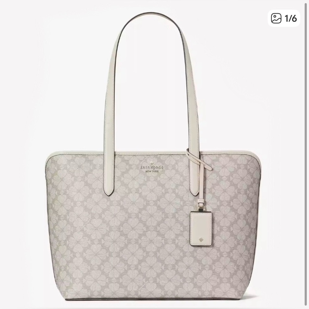 NWOT Kate Spade Gray Tote Bag retails $318.00 USD